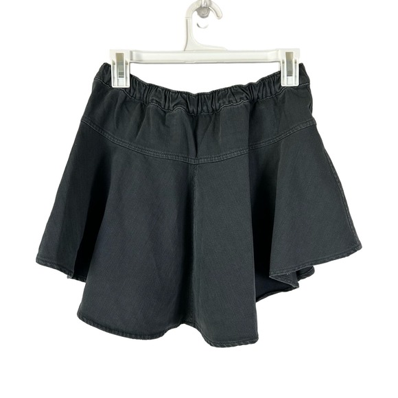 Aerie Skirt Womens Small Gray Denim Flare Mini Preppy Comfort NWT - Picture 2 of 4